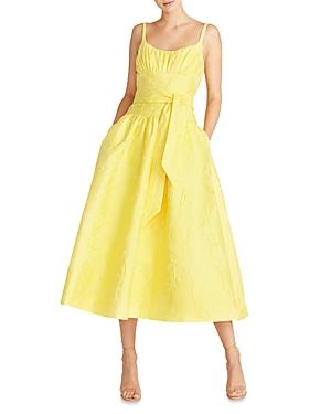 Ml Monique Lhuillier Jacquard Fit And Flare Dress