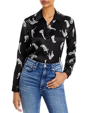 L'agence Tyler Long Sleeve Silk Blouse