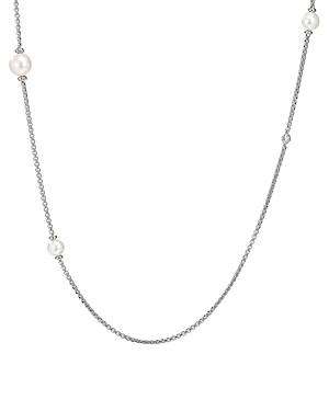 David Yurman Pearl Cluster Chain Necklace With Diamonds, 42