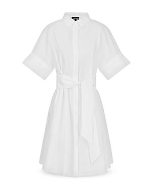 Emporio Armani Tie Waist Shirt Dress