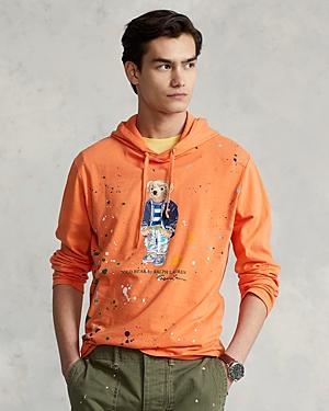 Polo Ralph Lauren Cotton Polo Bear Graphic Hooded Long Sleeve Tee