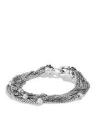 David Yurman Eight-row Chain Bracelet With Diamonds