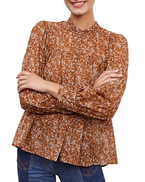 Gerard Darel Callie Floral Print Blouse