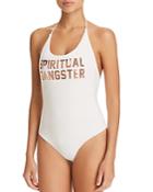Spiritual Gangster Retreat Logo One-piece Swimsuit