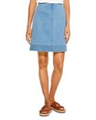 Nic+zoe Stitch Trim Denim Skirt