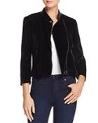 Rebecca Taylor Velvet Moto Jacket