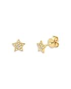 Moon & Meadow 14k Yellow Gold Diamond Star Stud Earrings - 100% Exclusive