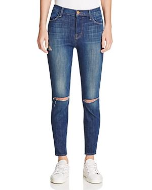J Brand Alana Distressed Cropped Skinny Jeans In Volatile