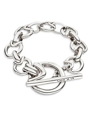Uno De 50 Roundabout Triangle & Circle Link Flex Bracelet