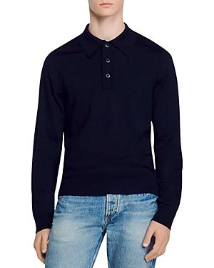 Sandro Wool Polo Sweater