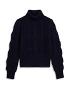 The Kooples Cable Knit Turtleneck Sweater