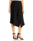 Calvin Klein Ribbed Asymmetric Midi Skirt