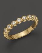 Lagos 18k Gold Beaded And Diamond Ring