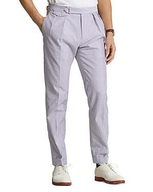 Polo Ralph Lauren Pleated Seersucker Tailored Fit Suit Trousers