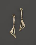 Kc Designs Diamond Pyramid Drop Earrings In 14k Yellow Gold