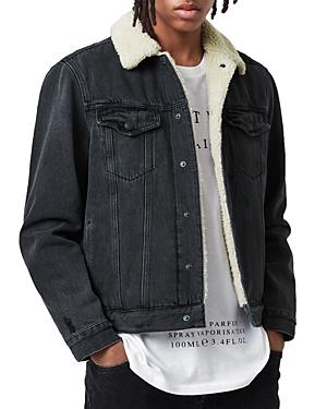 Allsaints Morton Faux Sherpa Denim Jacket