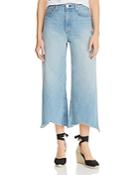 Rag & Bone/jean Ruth High-rise Cropped Wide-leg Jeans In Clean Frant - 100% Exclusive