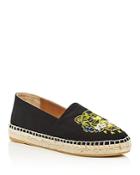 Kenzo Women's Classic Tiger Embroidered Espadrille Flats