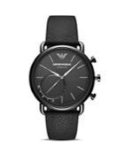 Emporio Armani Black Touchscreen Smartwatch, 43mm