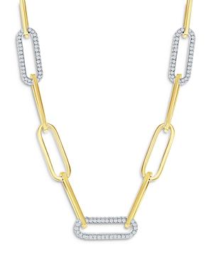 Bloomingdale's Diamond Paperclip Necklace In 14k Yellow Gold, 2.4 Ct. T.w. - 100% Exclusive