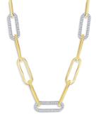 Bloomingdale's Diamond Paperclip Necklace In 14k Yellow Gold, 2.4 Ct. T.w. - 100% Exclusive