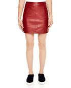 Sandro Diva Leather Mini Skirt