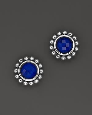 Lagos Sterling Silver Maya Lapis Doublet Small Earrings