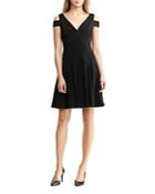 Lauren Ralph Lauren Cold Shoulder Fit-and-flare Dress