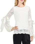 Vince Camuto Lace Tie Sleeve Top