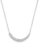 Diamond Curved Bar Pendant Necklace In 14k White Gold, .25 Ct. T.w. - 100% Exclusive
