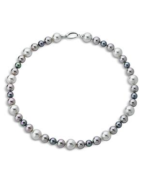 Majorica Simulated Pearl Necklace In Sterling Silver, 18