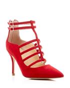 Ivanka Trump Domin Caged Pointed Toe Pumps
