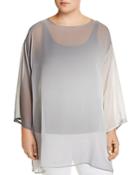 Eileen Fisher Plus Silk Ombre Tunic