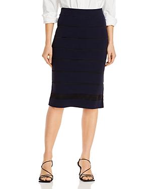 Milly Sheet Stripe Pencil Skirt
