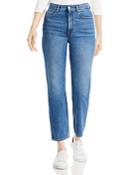Boss Straight Crop Jeans In Bright Blue