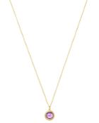 Ippolita 18k Yellow Gold Lollipop Amethyst Mini Pendant Necklace With Pave Diamonds, 18