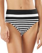 Tommy Bahama Breaker Bay Striped High Waist Bikini Bottoms