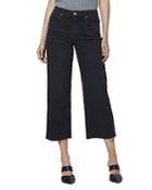 Paige Nellie Culotte Jeans In Black Sand
