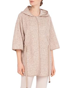 Peserico Hooded Cape Coat