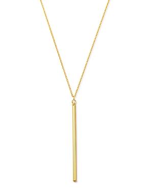 Bloomingdale's Diamond Bar Drop Necklace In 14k Yellow Gold, 0.03 Ct. T.w. - 100% Exclusive