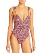 Solid & Striped The Olympia Printed One-piece Swimsuit