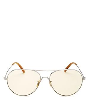 Oliver Peoples Rockmore Oversized Aviator Sunglasses, 58mm
