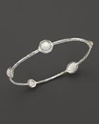 Ippolita Sterling Silver Wonderland 5-stone Bangle In Mother Of Pearl