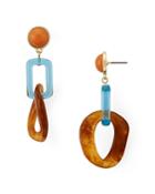 Aqua Interlocking Drop Earrings - 100% Exclusive