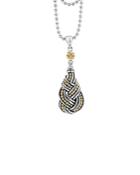 Lagos 18k Gold & Sterling Silver Torsade Drop Pendant Necklace, 36