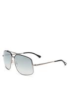 Tom Ford Ronnie Square Aviator Sunglasses, 60mm