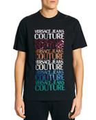Versace Jeans Couture Mixed Media Logo Repeater T-shirt
