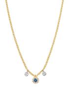 Meira T 14k Yellow Gold & 14k White Gold Blue Sapphire & Diamond Necklace, 18