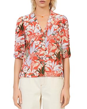 Maje Civale Floral Print Shirt