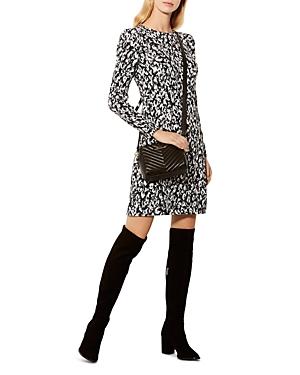 Karen Millen Blurred Leopard-print Pencil Dress